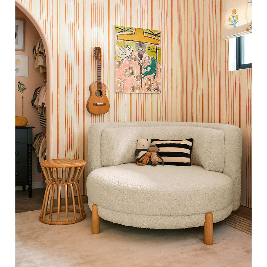 Family Oversized Sherpa Chair and a Half thumbnail 8