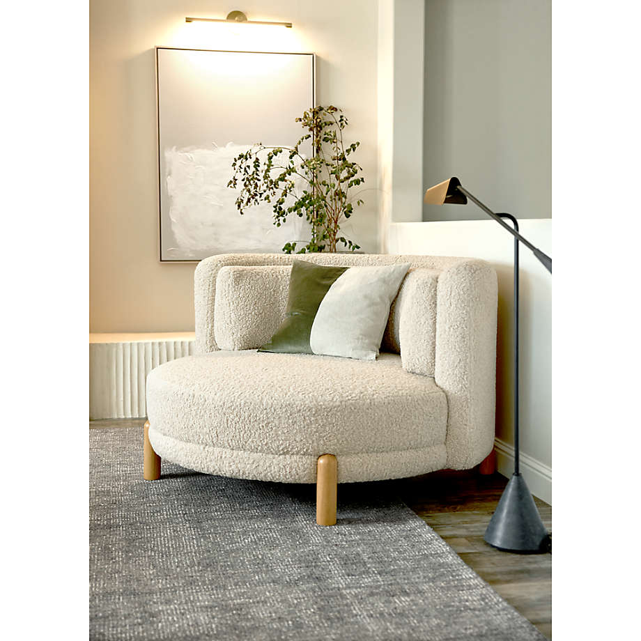 Family Oversized Sherpa Chair and a Half thumbnail 10