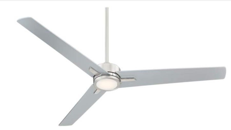 60 Monte Largo Brushed Nickel LED Ceiling Fan with Remote Control thumbnail 4