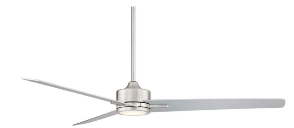 60 Monte Largo Brushed Nickel LED Ceiling Fan with Remote Control thumbnail 5