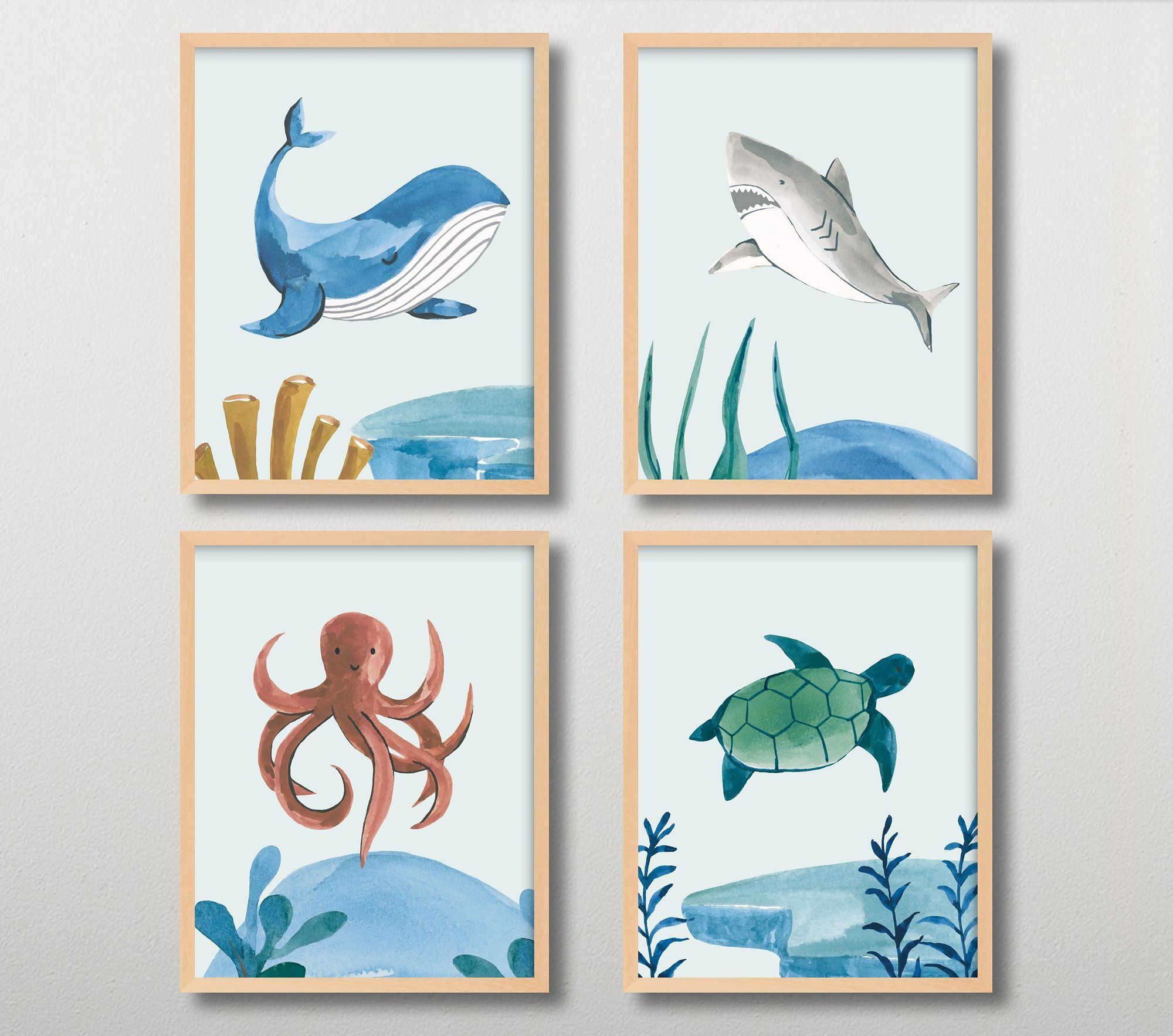 Minted Ocean Friends Wall Art by Teju Reval Print 3 thumbnail 2