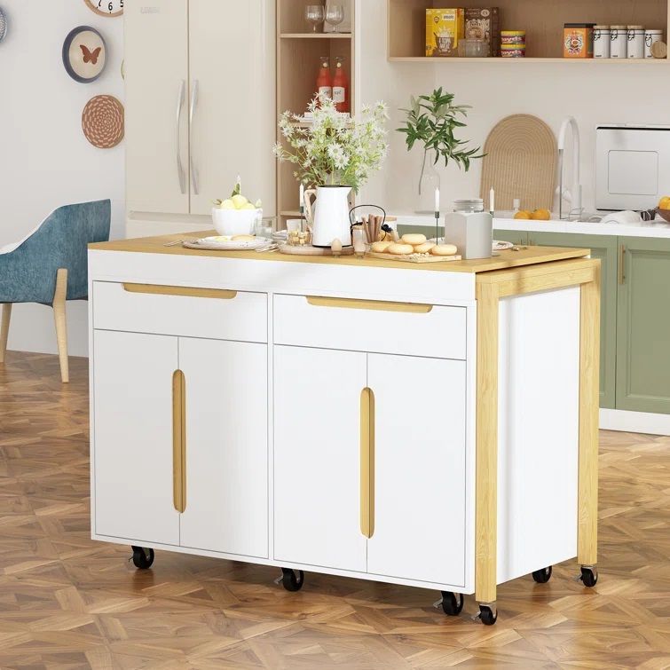 Wood Kitchen Cart thumbnail 2