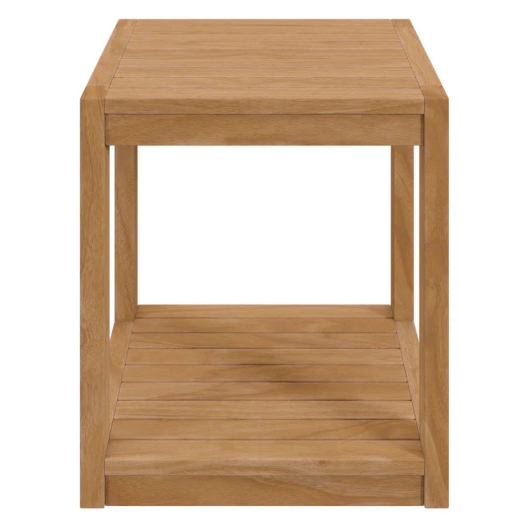 Teak Outdoor Side Table thumbnail 3