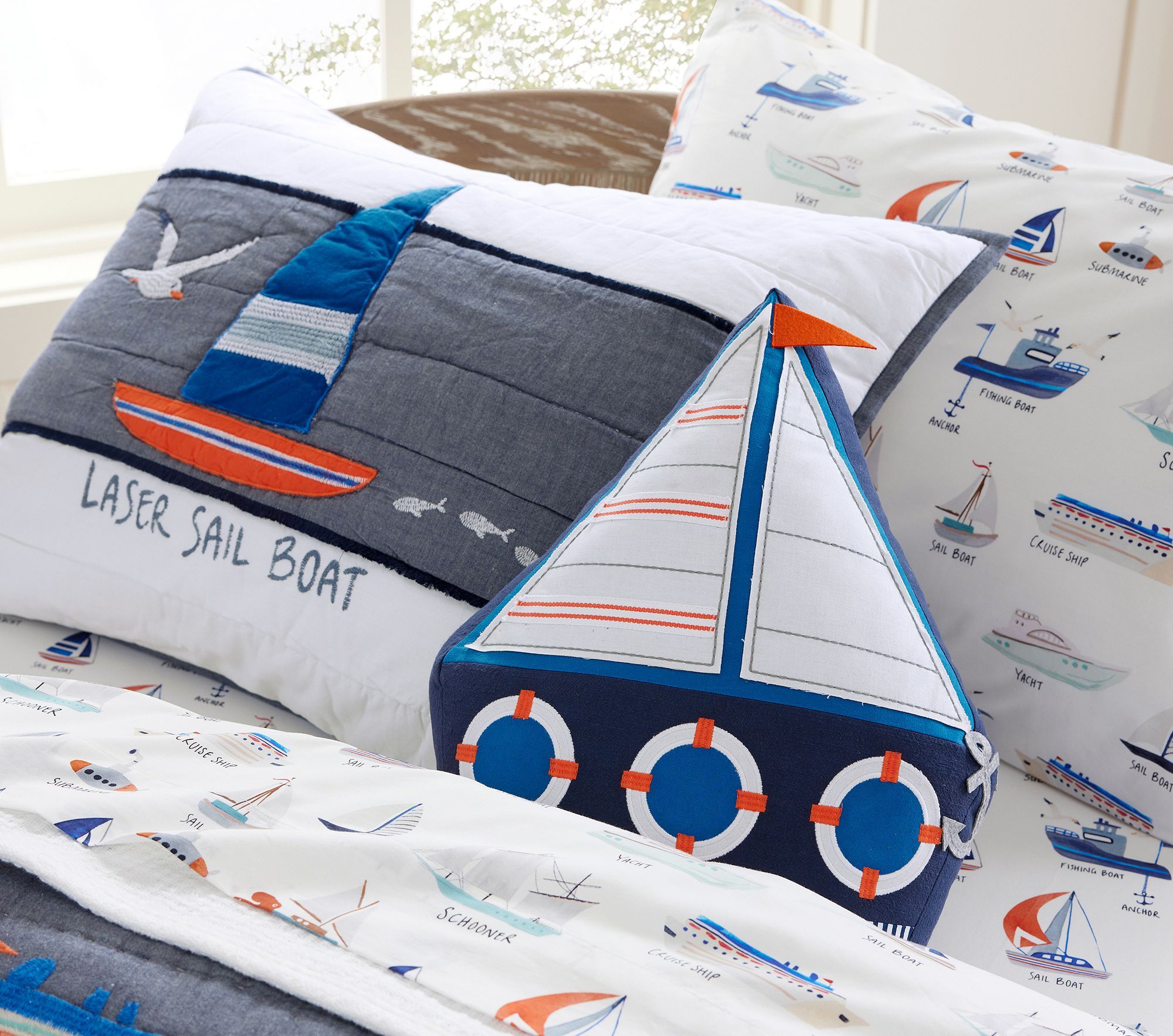 Sailboat Pillow thumbnail 2