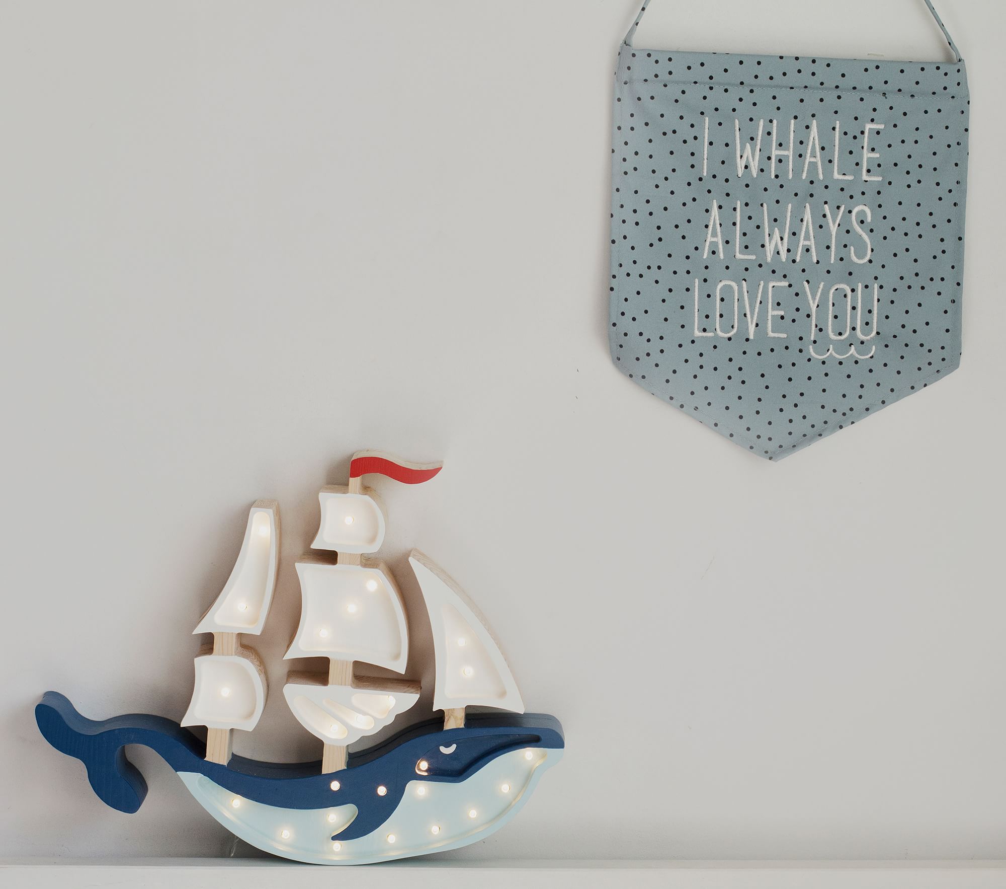 Little Lights Whale Ship Lamp thumbnail 3