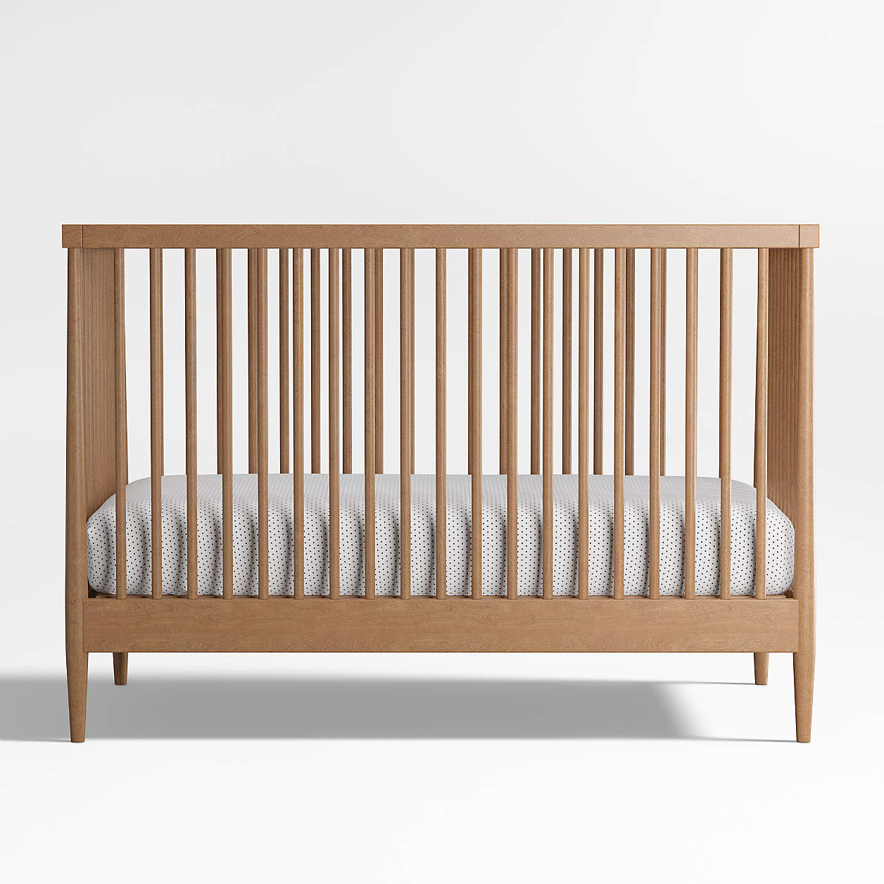 Hampshire Natural Brown Wood Convertible Baby Crib thumbnail 3