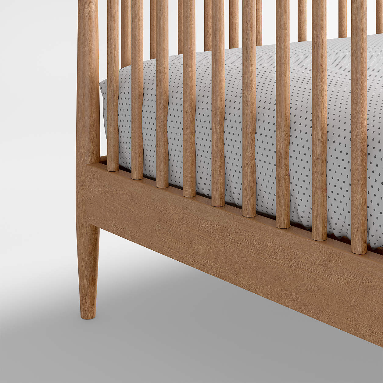 Hampshire Natural Brown Wood Convertible Baby Crib thumbnail 5