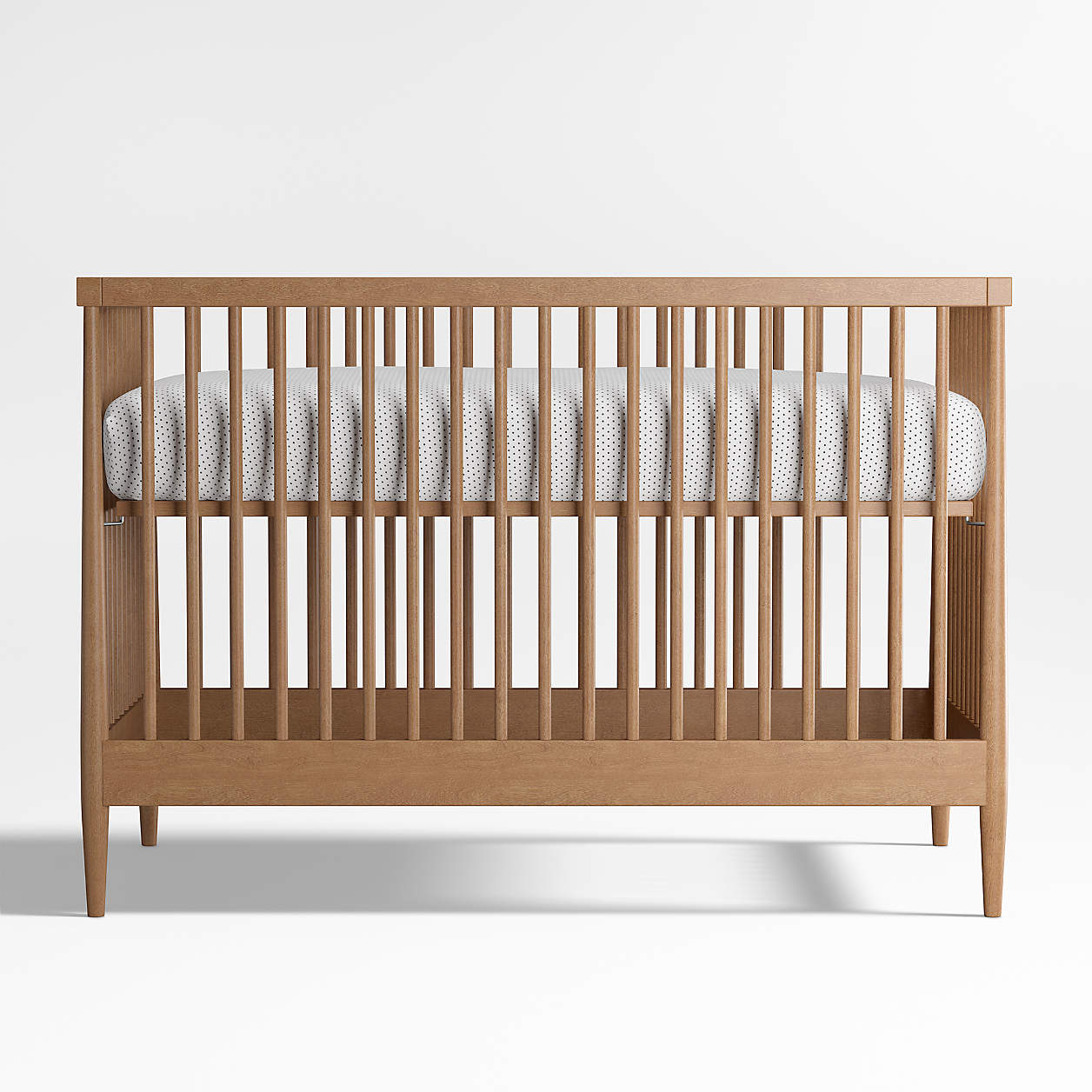 Hampshire Natural Brown Wood Convertible Baby Crib thumbnail 6