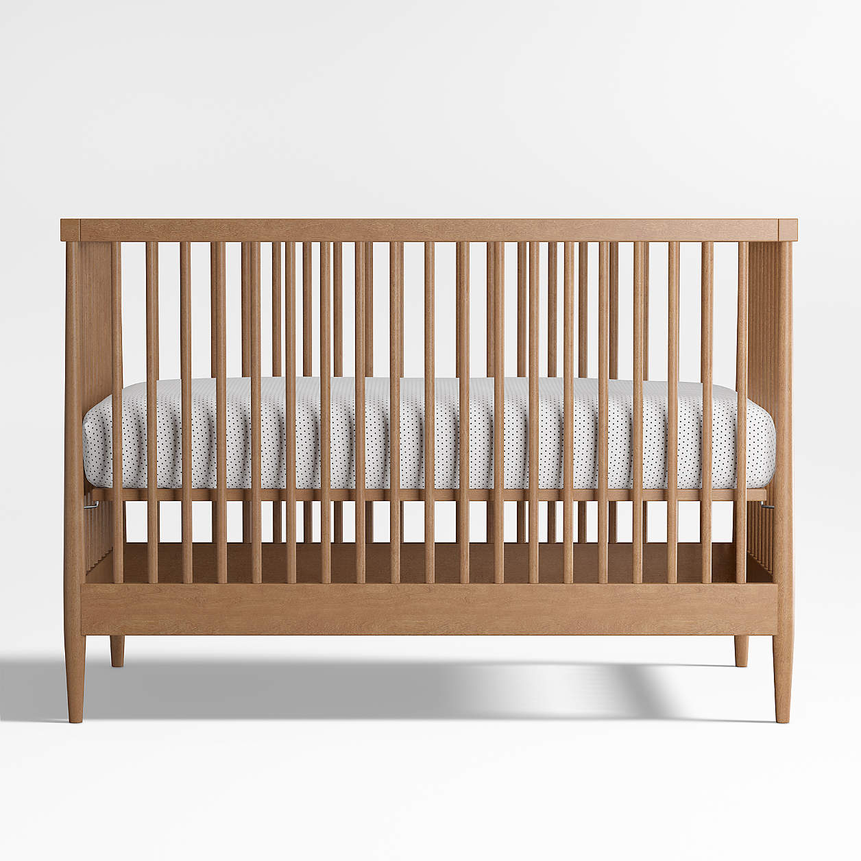 Hampshire Natural Brown Wood Convertible Baby Crib thumbnail 7