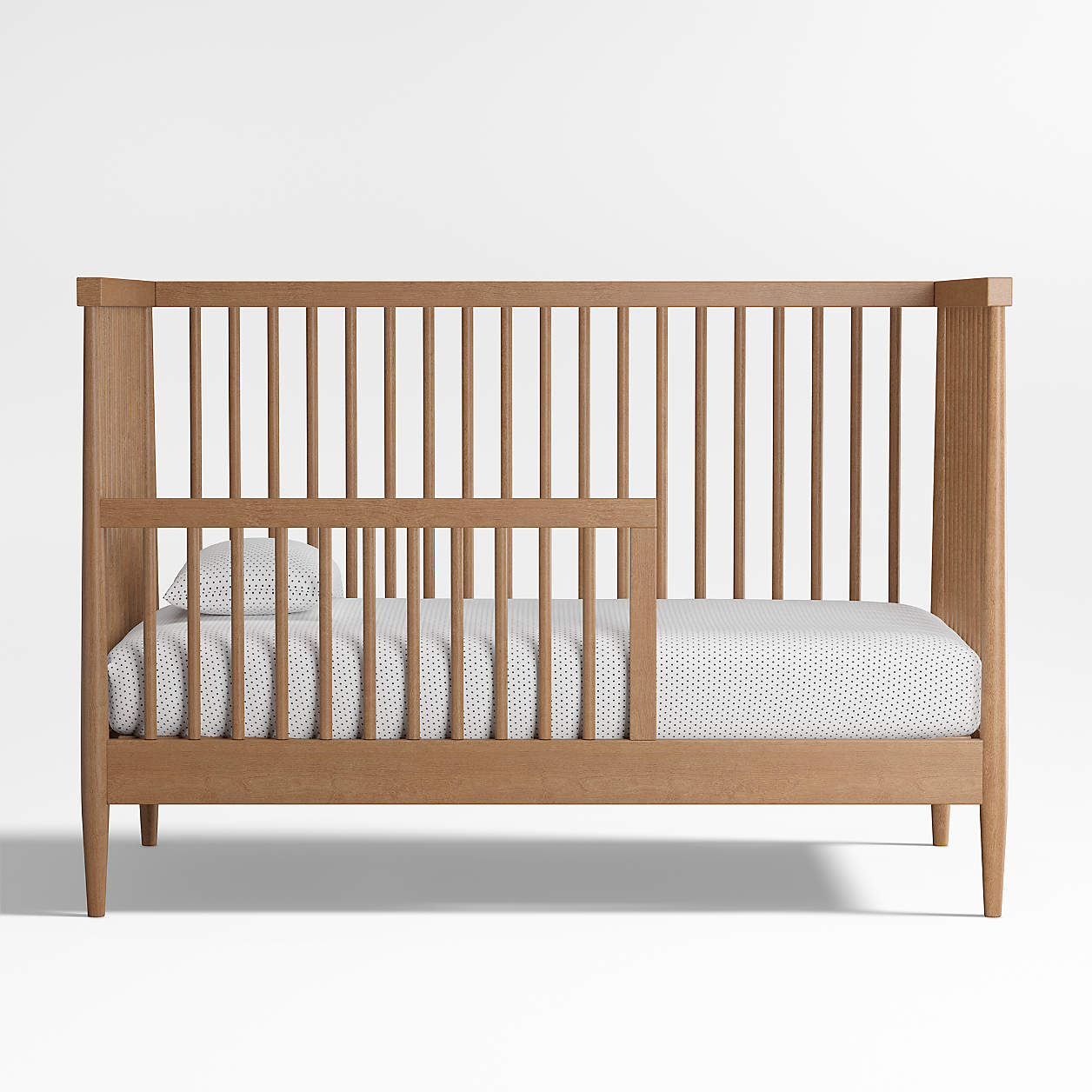 Hampshire Natural Brown Wood Convertible Baby Crib thumbnail 8
