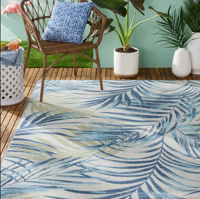 Tommy Bahama Malibu Palm Springs Floral Area Rug thumbnail 2
