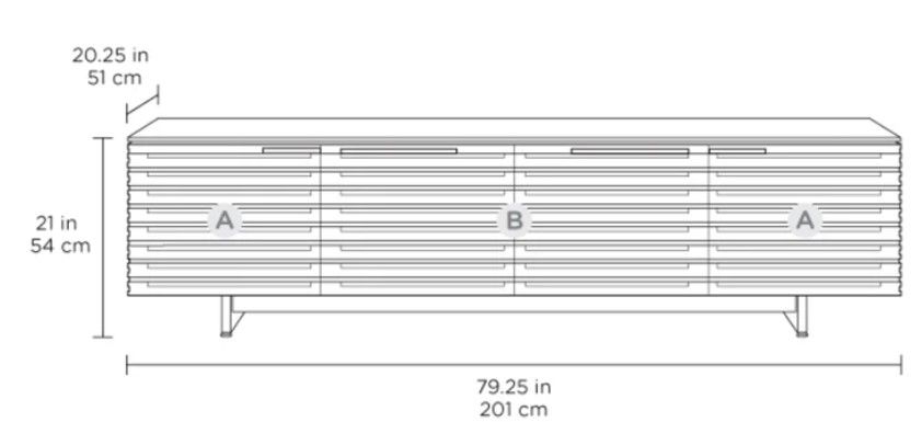 Corridor 79.25'' Media Console thumbnail 4