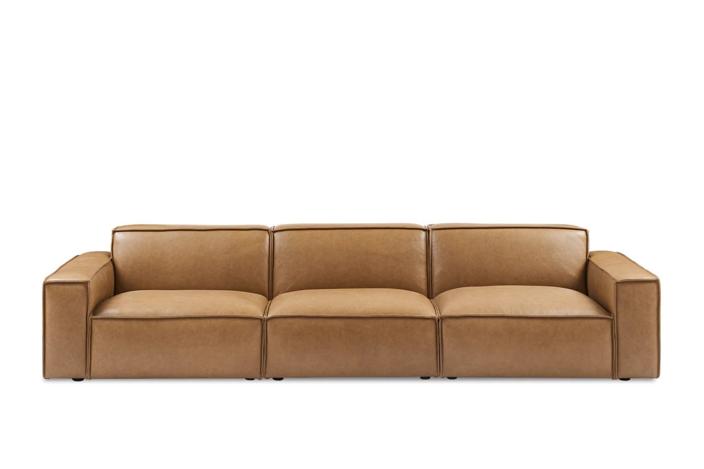 Jonathan Leather Extended Sofa thumbnail 3