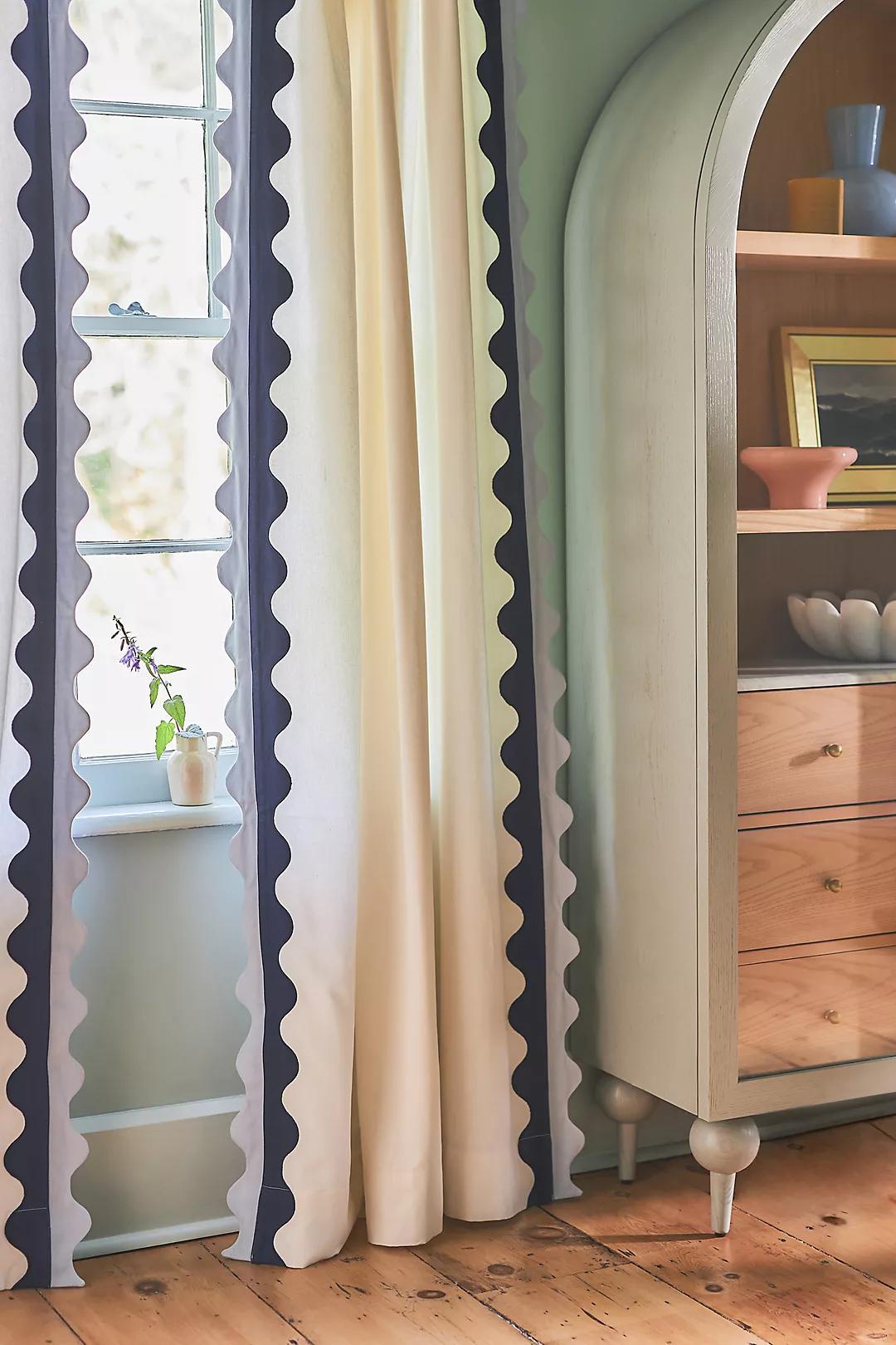 Maeve Scalloped Curtain-108" thumbnail 2