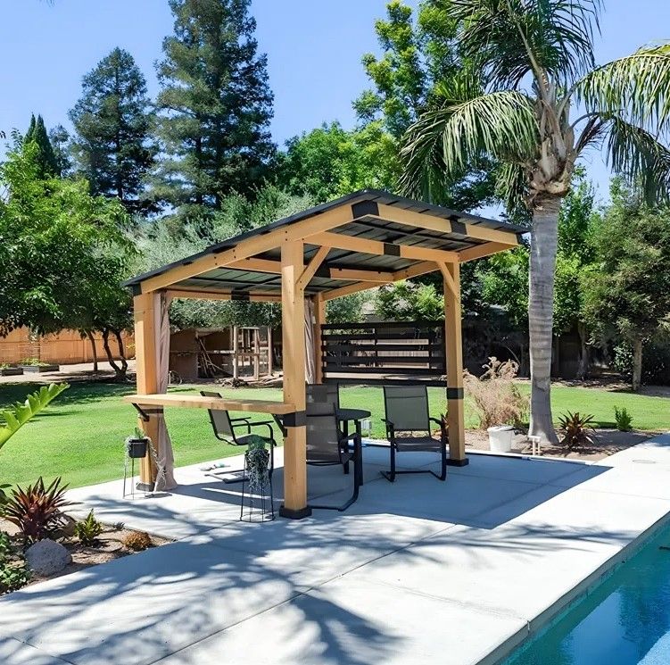 Solid Wood Patio Gazebo thumbnail 2