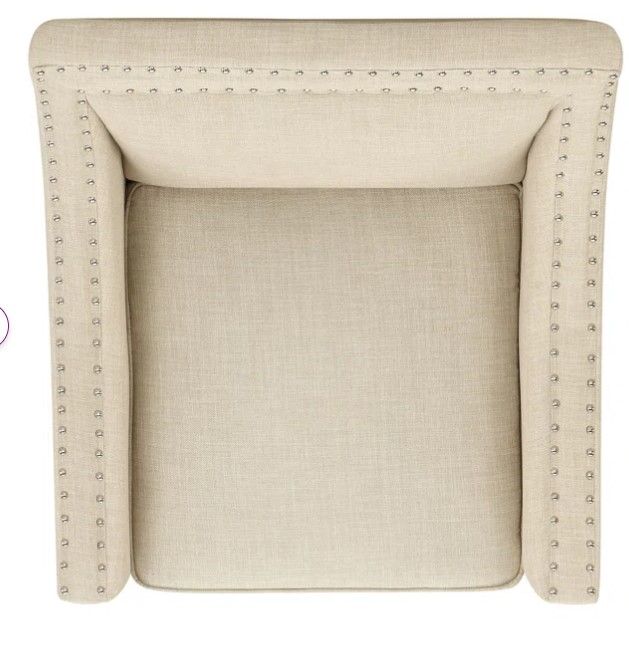 Hilga Erica Accent Armchair With Chrome Nailhead Trim thumbnail 6
