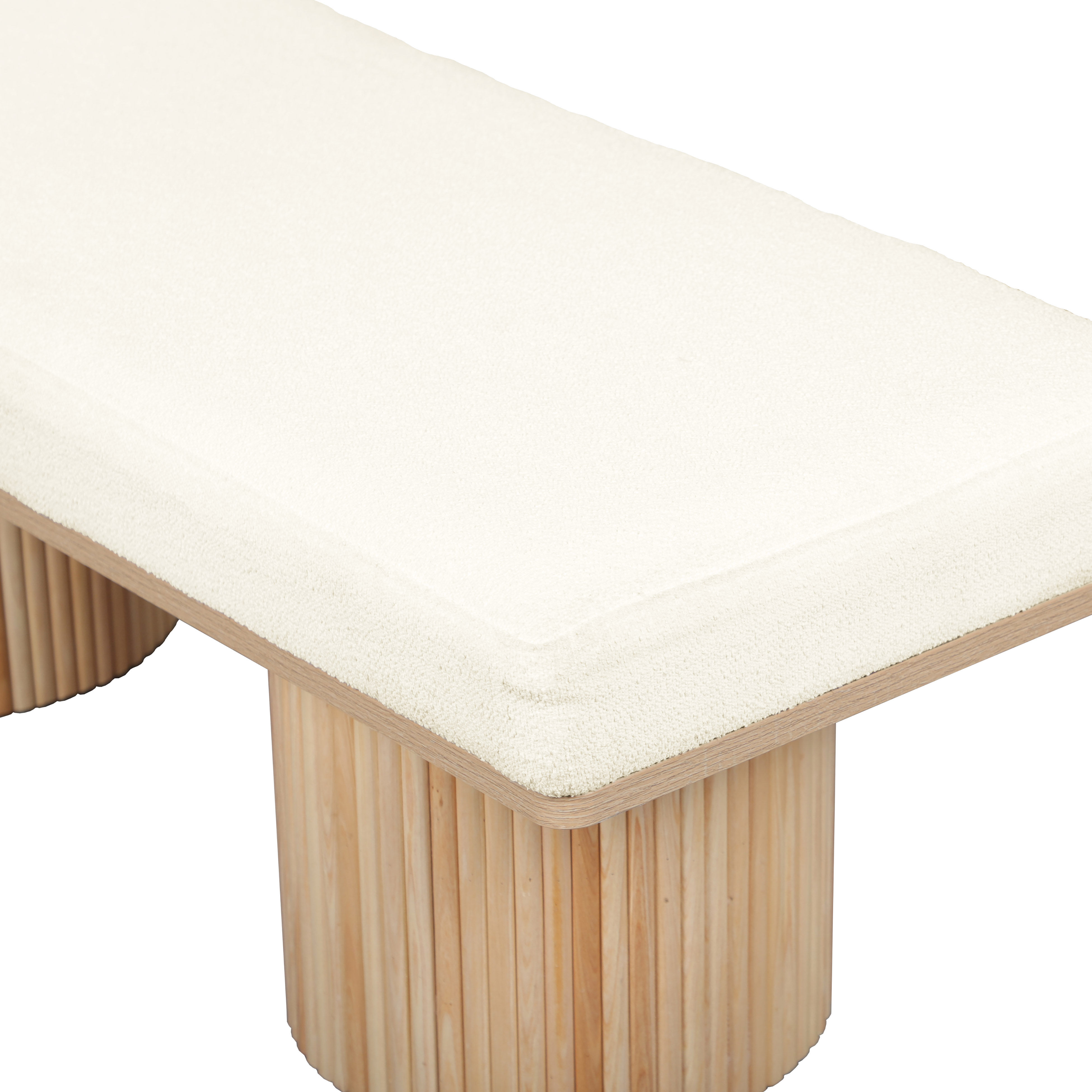 Sarge White Dyed Yarn Bench thumbnail 4