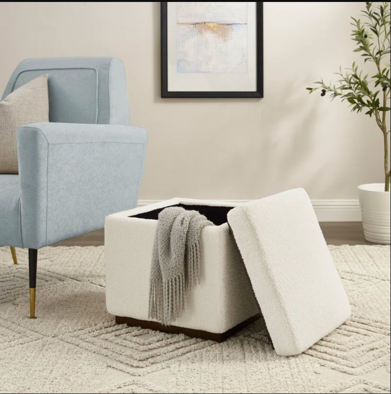 Atreju Upholstered Storage Ottoman thumbnail 2