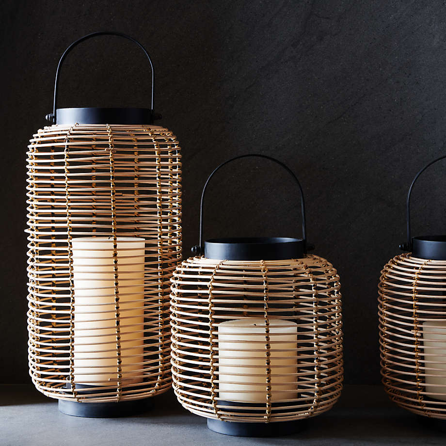 Brigton Rattan Lantern 16" thumbnail 4