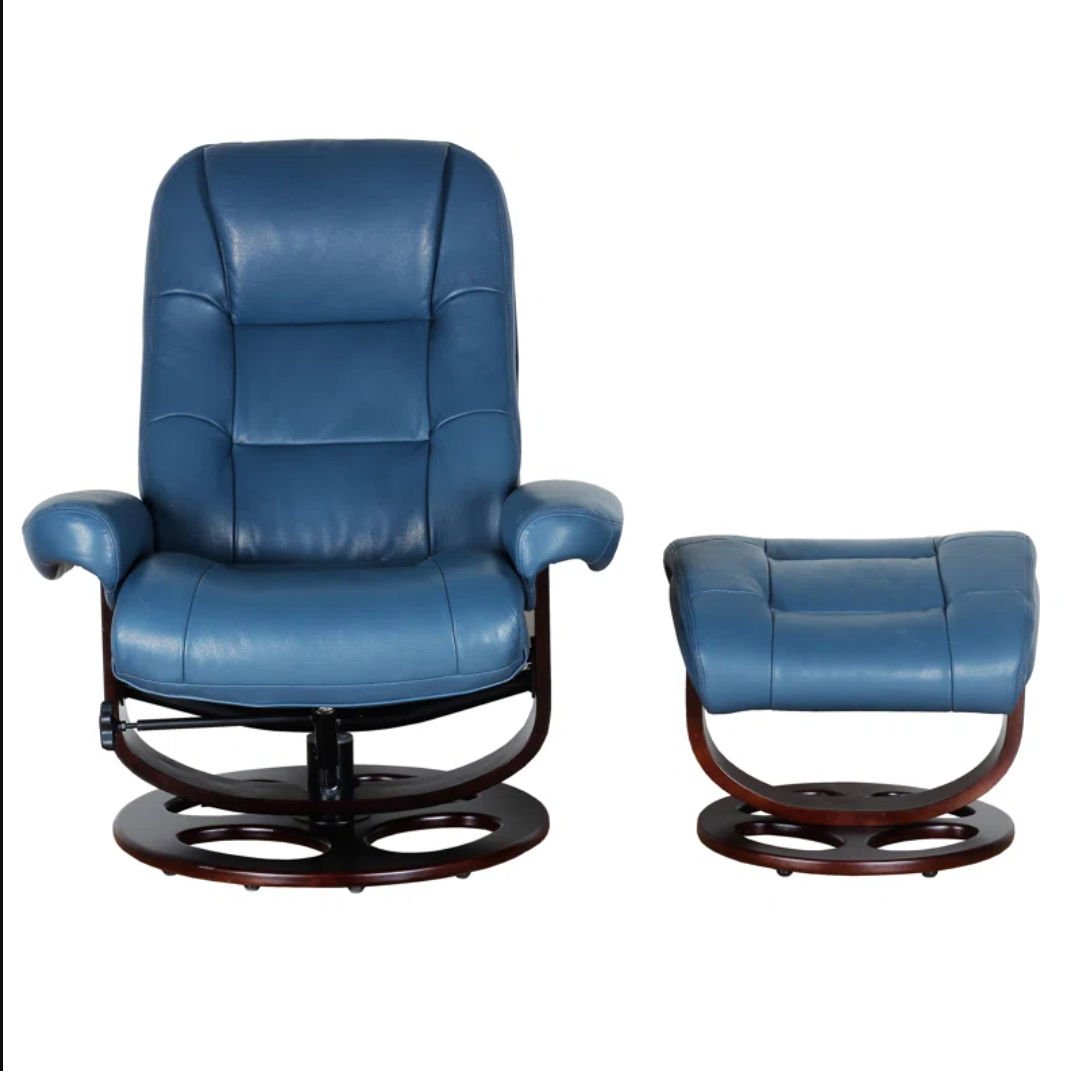 Jacque Upholstered Swivel Recliner thumbnail 2