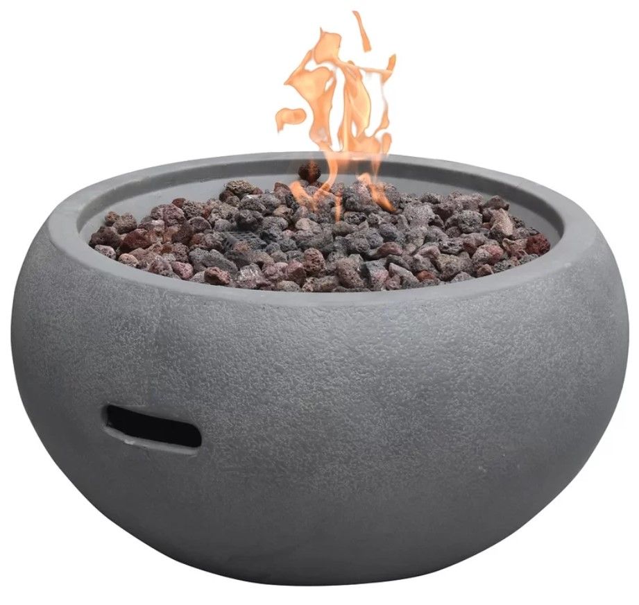 Astrath 14" H x 27" W Concrete Fire Pit thumbnail 4