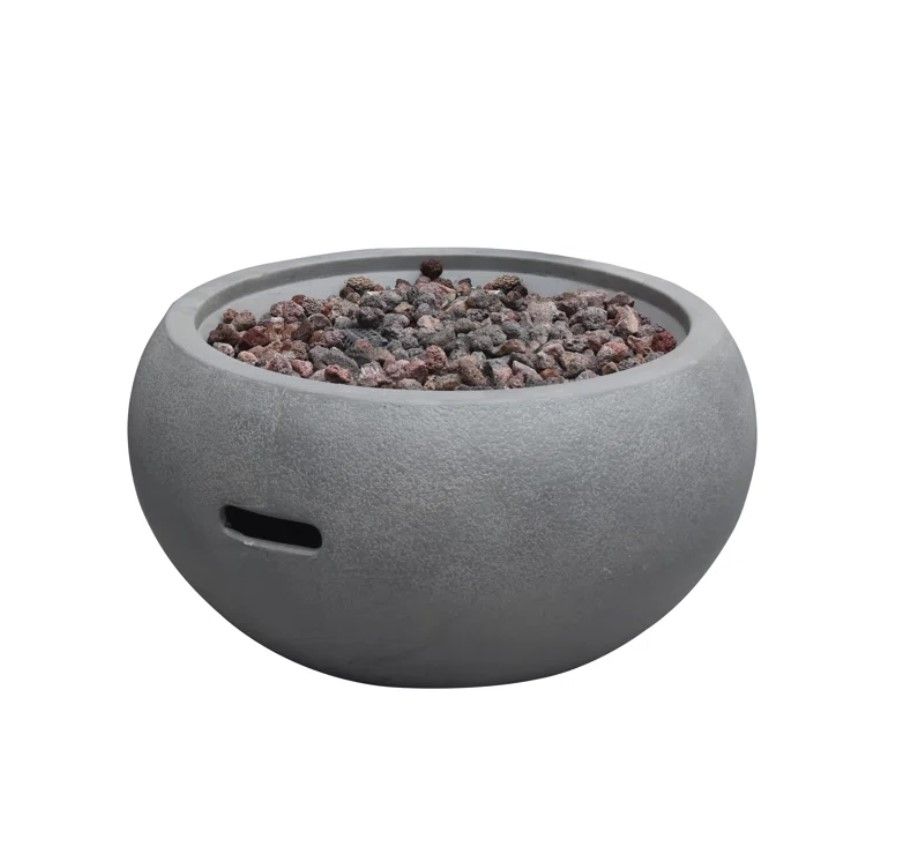 Astrath 14" H x 27" W Concrete Fire Pit thumbnail 5