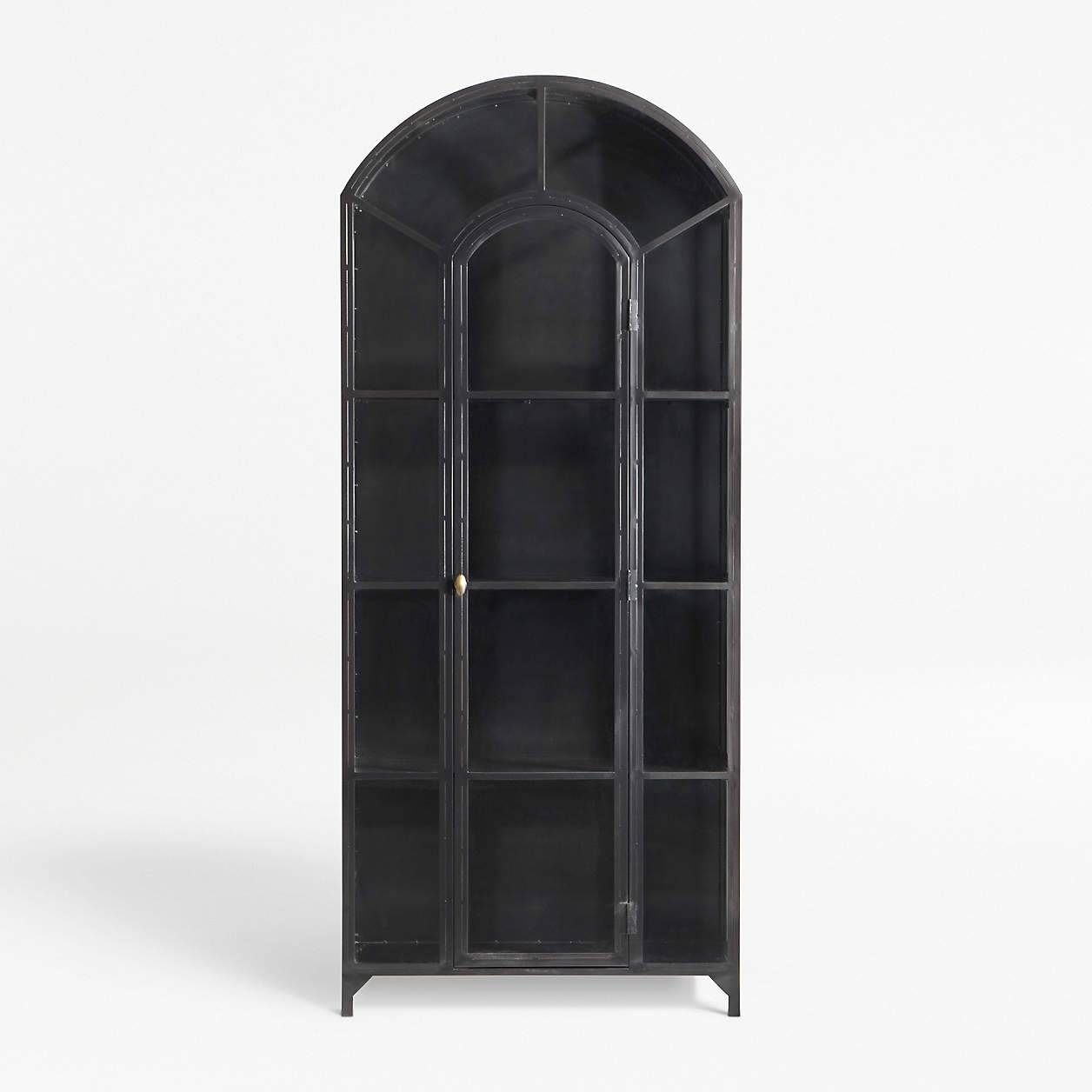 Ventana Black Glass Display Storage Cabinet thumbnail 3