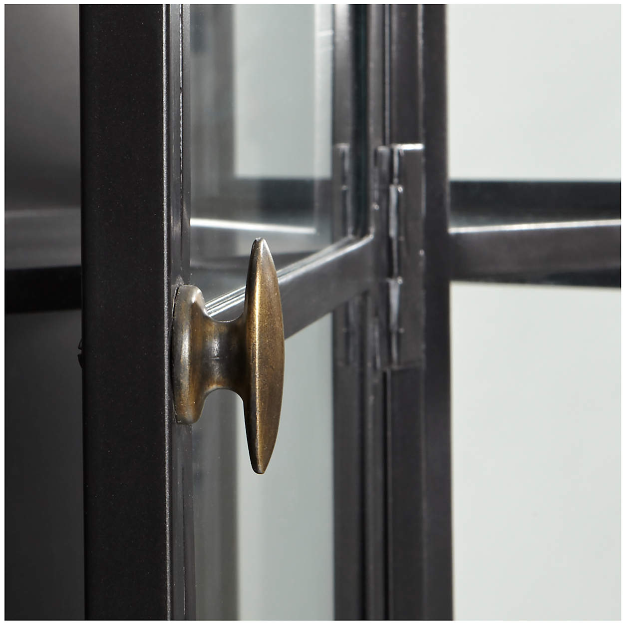 Ventana Black Glass Display Storage Cabinet thumbnail 7