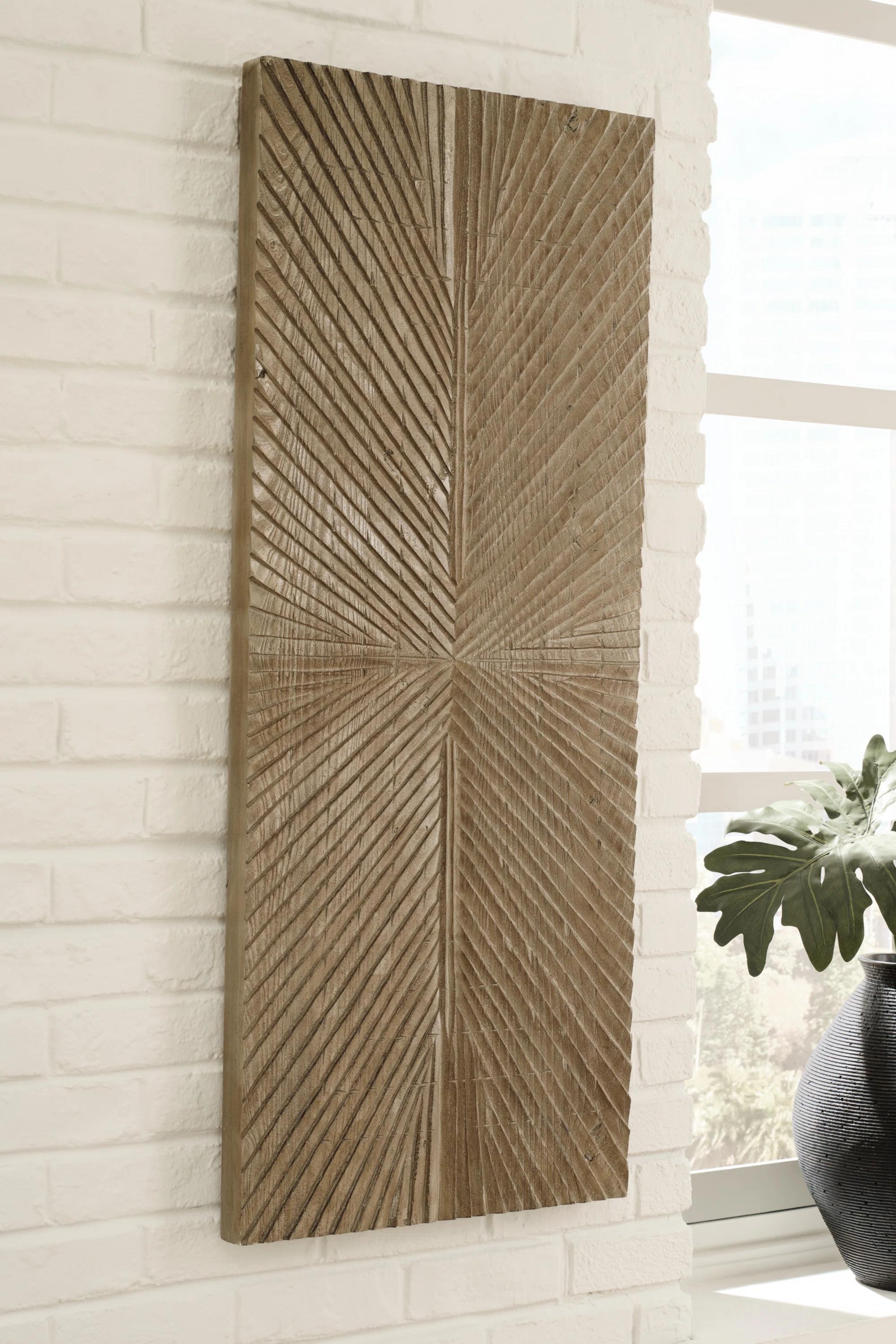Solid Wood Abstract And Geometric Wall Decor thumbnail 2
