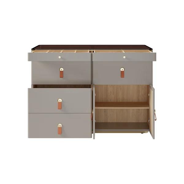 47" W Modern Dresser with 6 Drawers Closet Island thumbnail 5