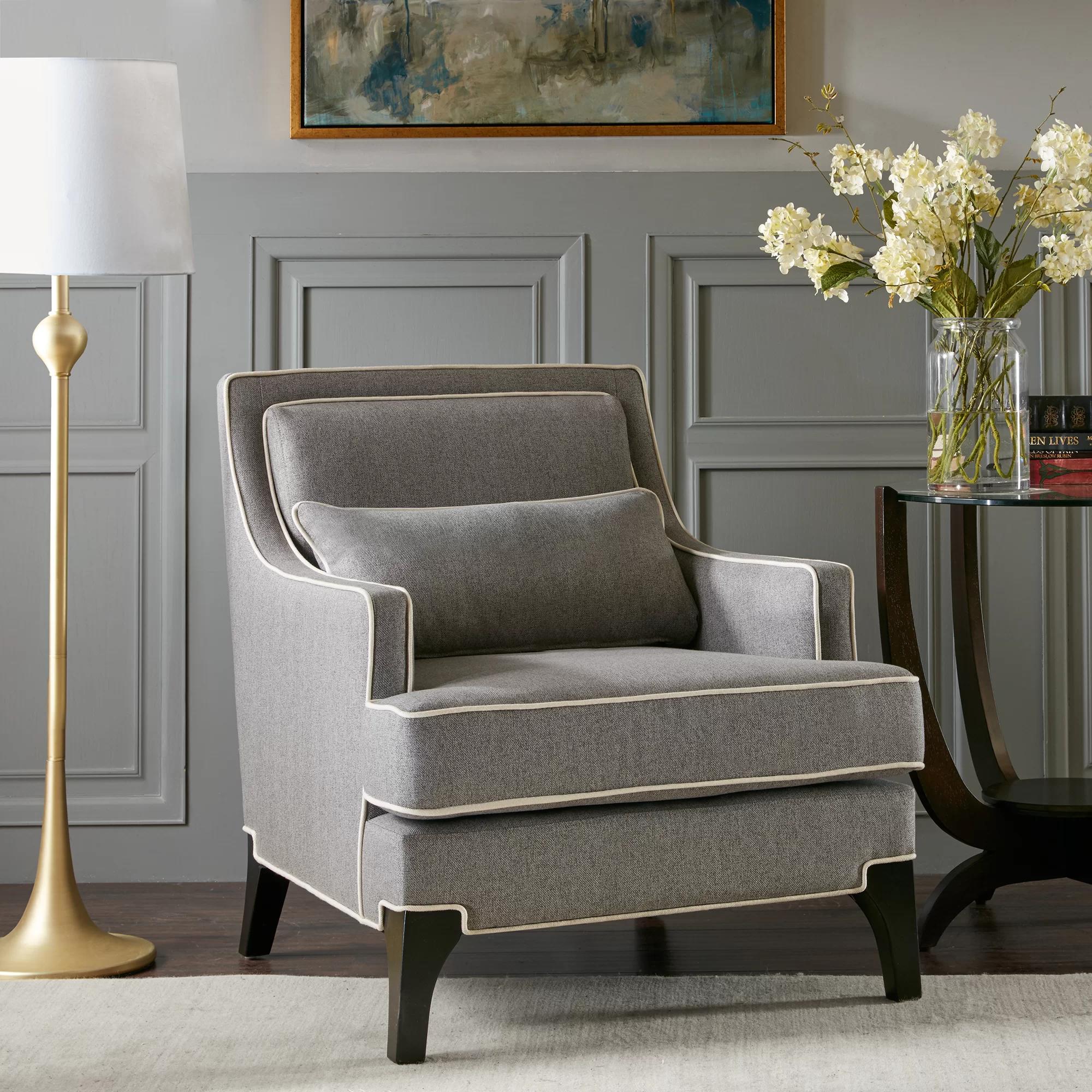 Collin Wide Armchair with Toss Pillow thumbnail 2