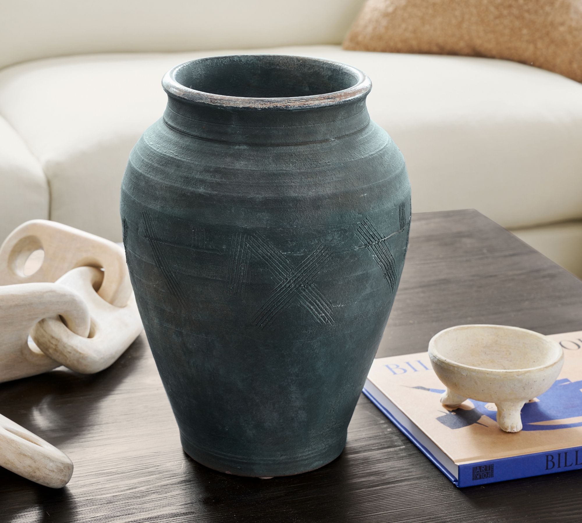 Indigo Artisan Handcrafted Ceramics Collection Jar thumbnail 4