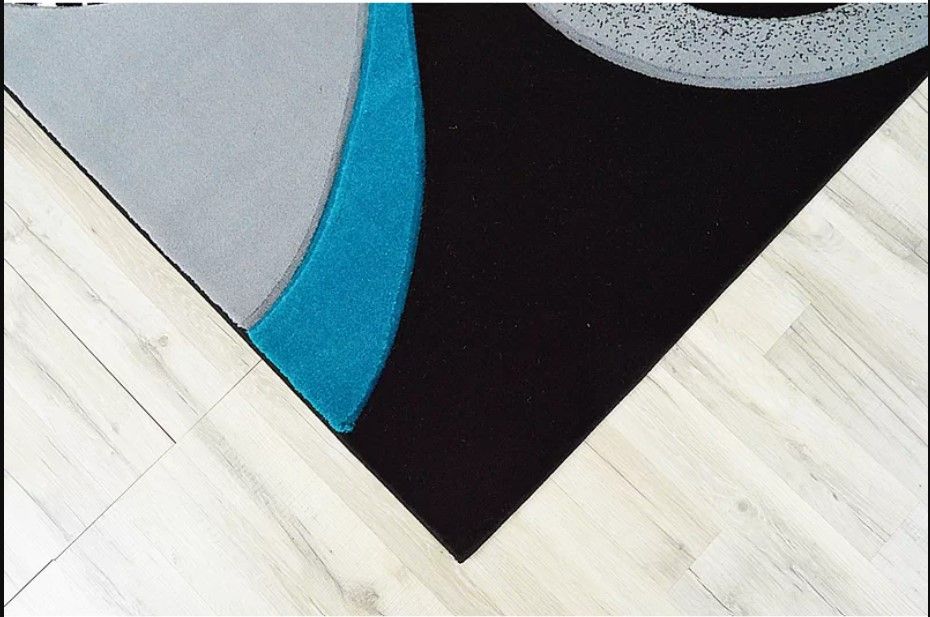 Mccampbell Performance Turquoise/Gray/Black Rug thumbnail 2
