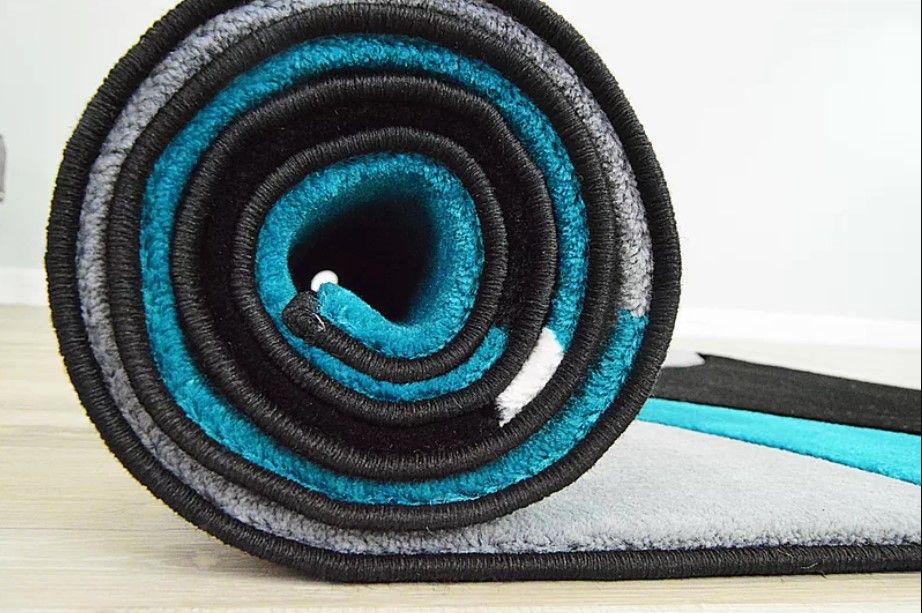 Mccampbell Performance Turquoise/Gray/Black Rug thumbnail 3