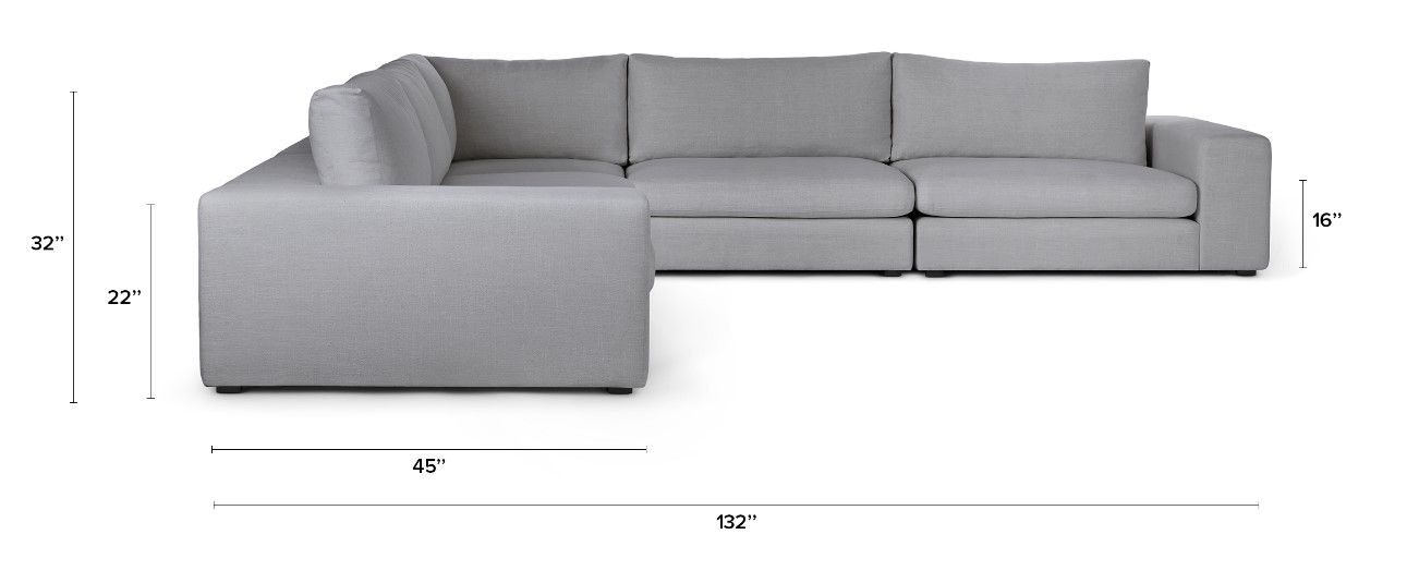 Beta Summit Gray Corner Sectional thumbnail 5
