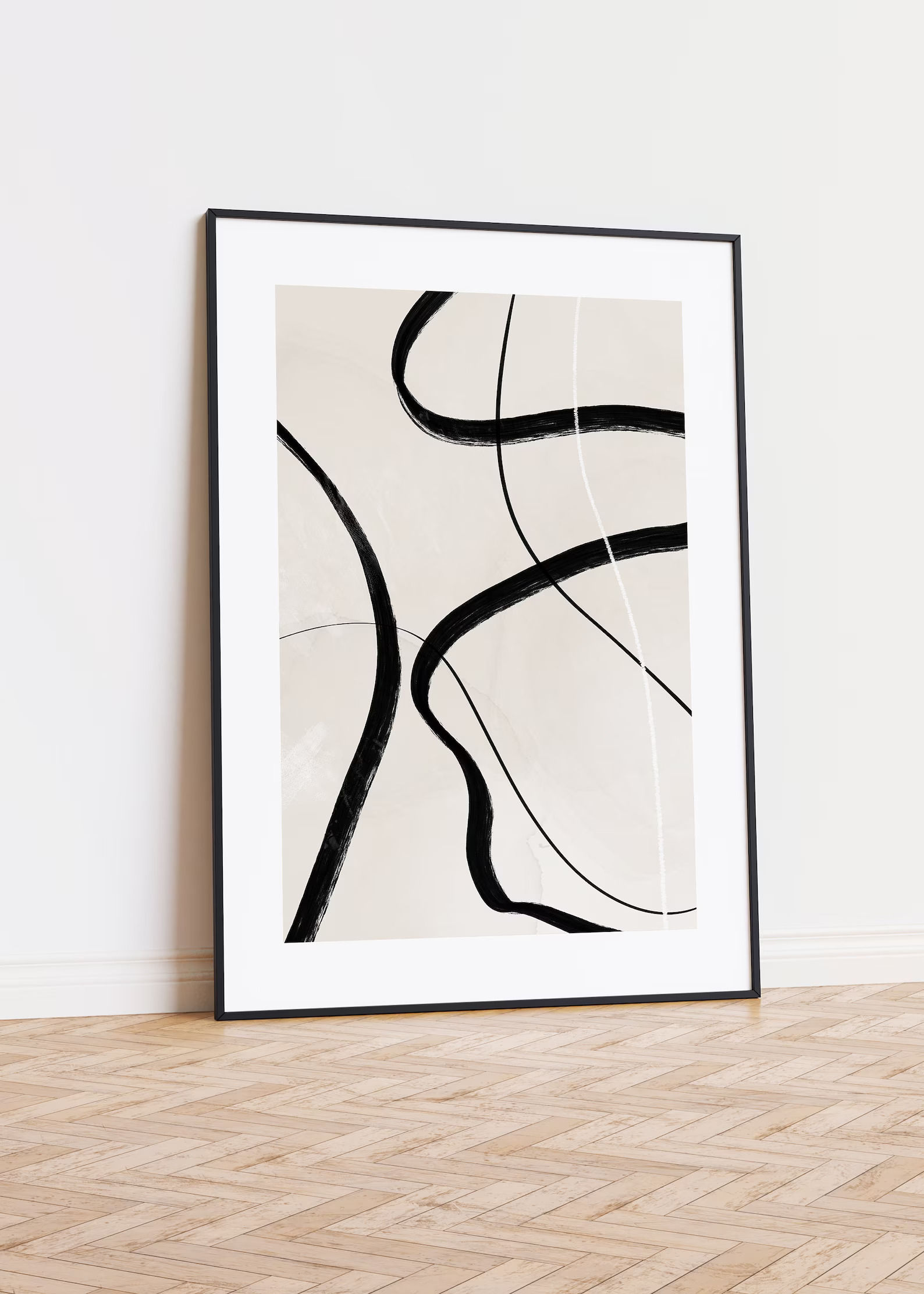 Beige Abstract Wall Art-30"x40" thumbnail 2