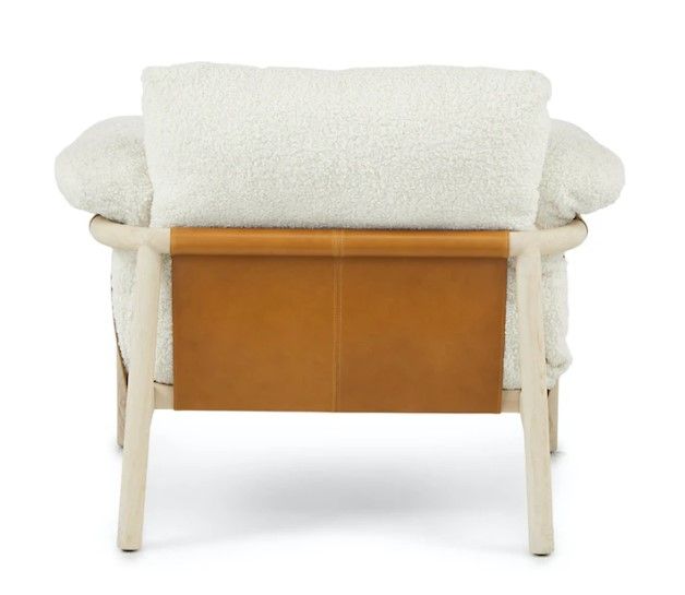 Humelo Shearling White Lounge Chair thumbnail 4