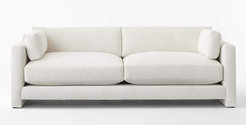 MARGUERITE 90" WHITE PERFORMANCE FABRIC SOFA thumbnail 4