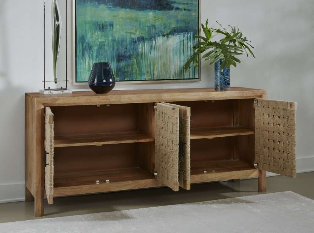 Coast to Coast Imports Four Door Credenza thumbnail 6