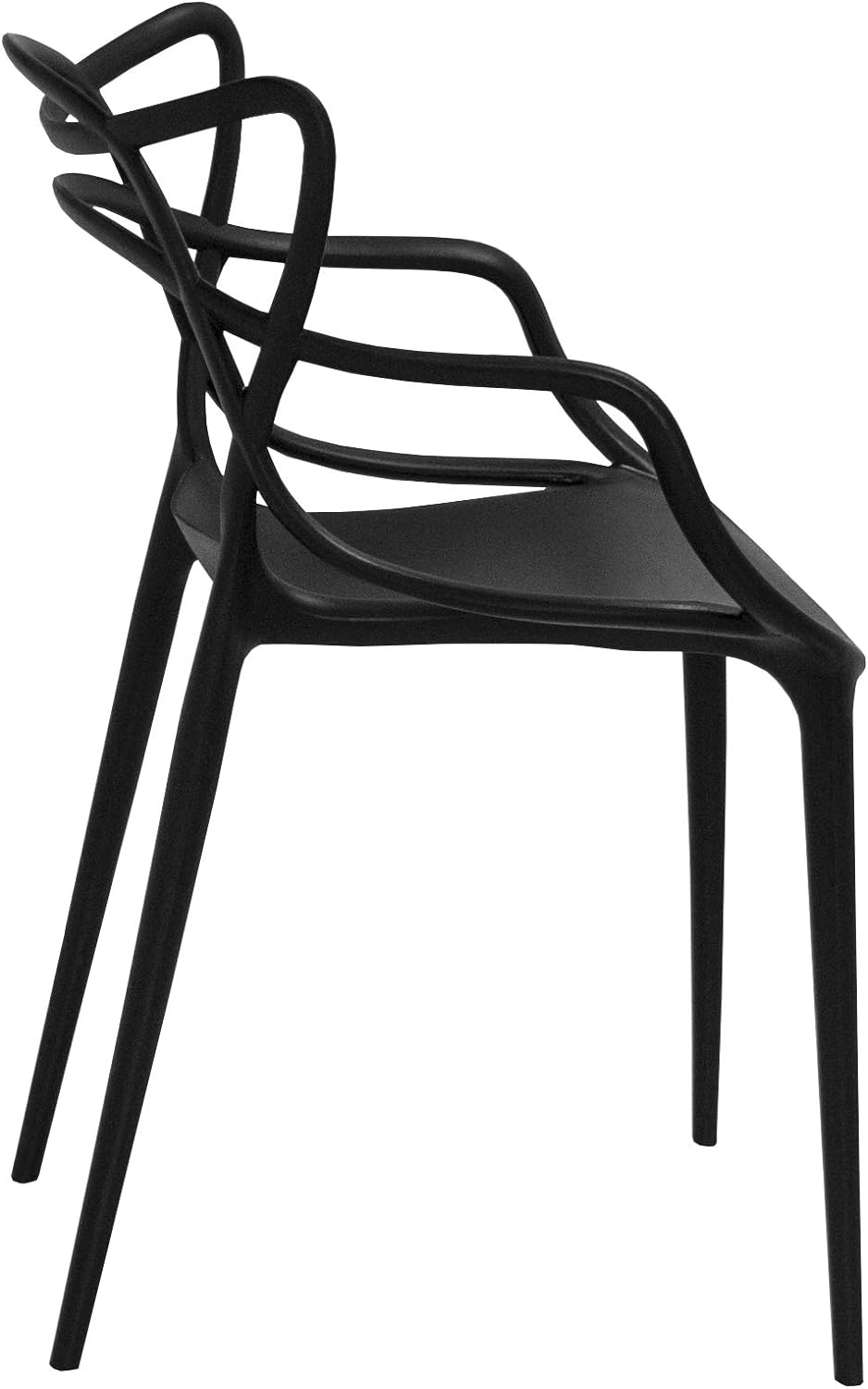 Mod Made Mid Century Modern Molded Plastic Loop Chair thumbnail 2