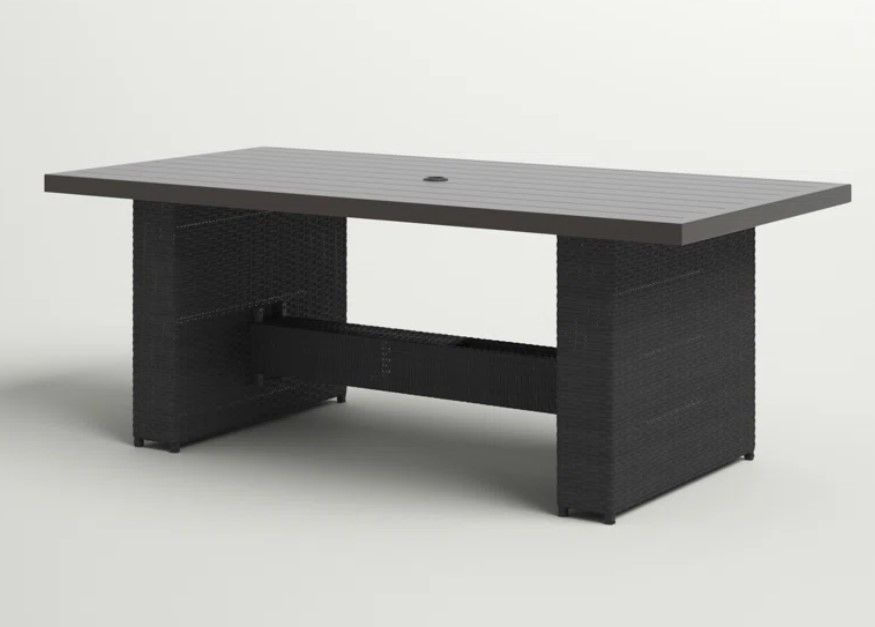 Larrissa Metal Outdoor Dining Table thumbnail 2