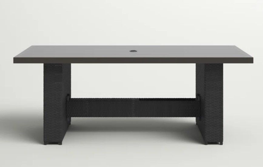 Larrissa Metal Outdoor Dining Table thumbnail 3