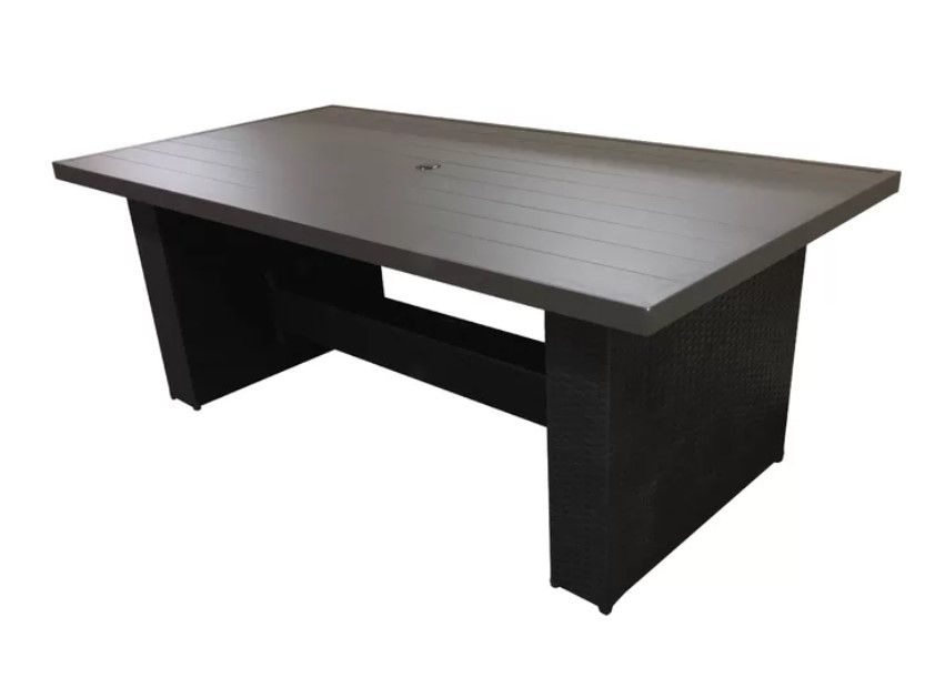 Larrissa Metal Outdoor Dining Table thumbnail 4
