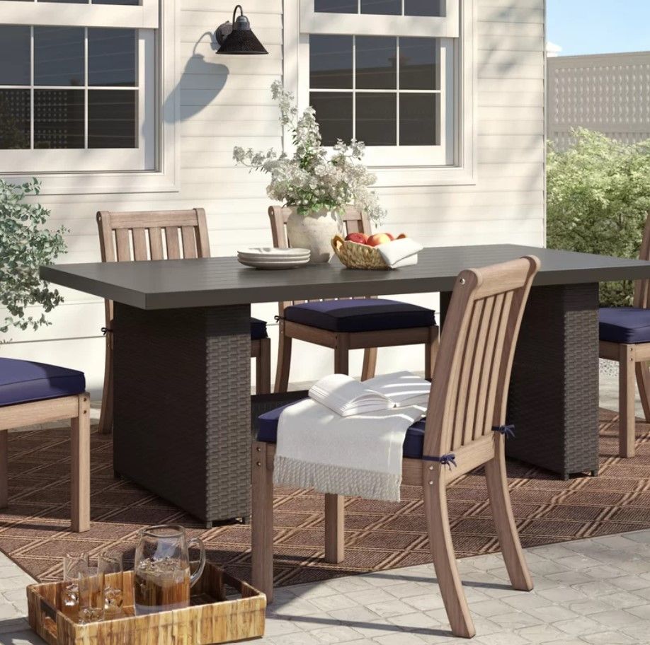 Larrissa Metal Outdoor Dining Table thumbnail 5