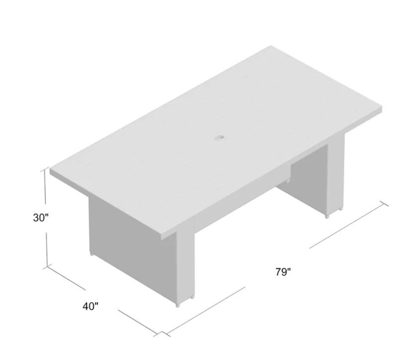 Larrissa Metal Outdoor Dining Table thumbnail 6