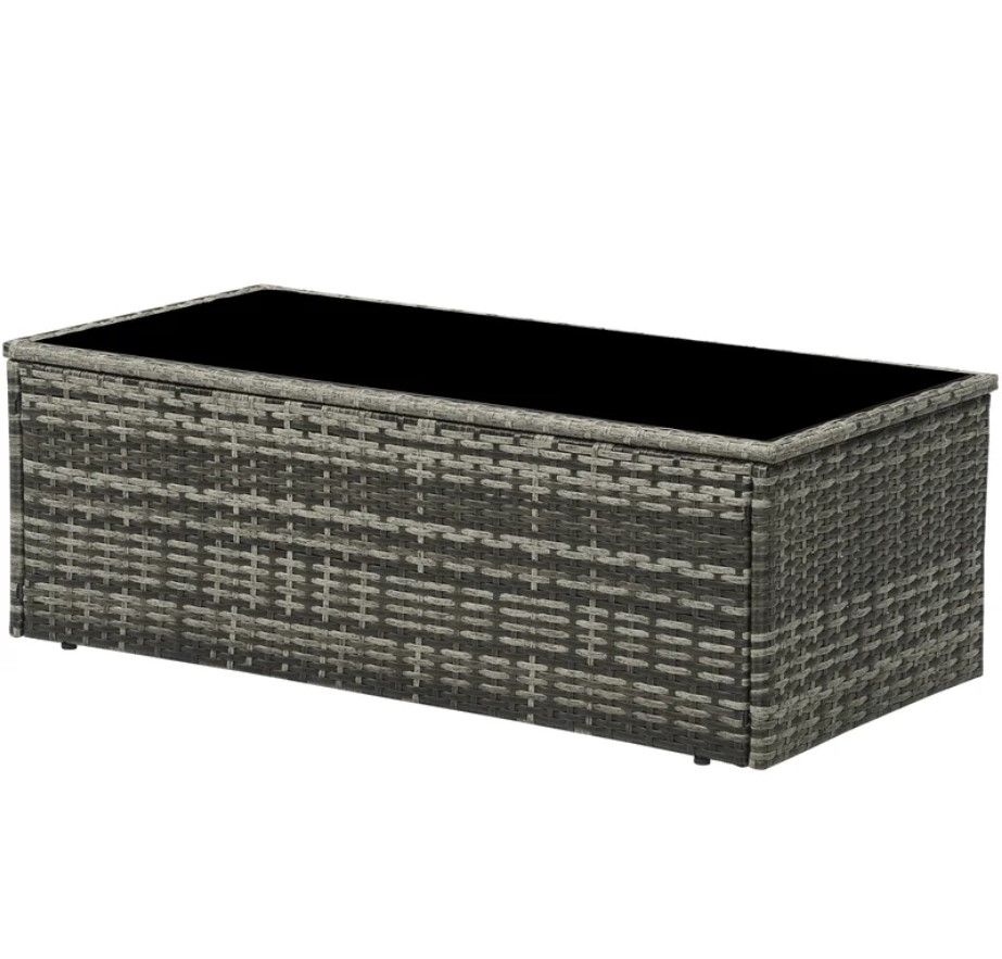 Mertztown Glass Outdoor Coffee Table thumbnail 4