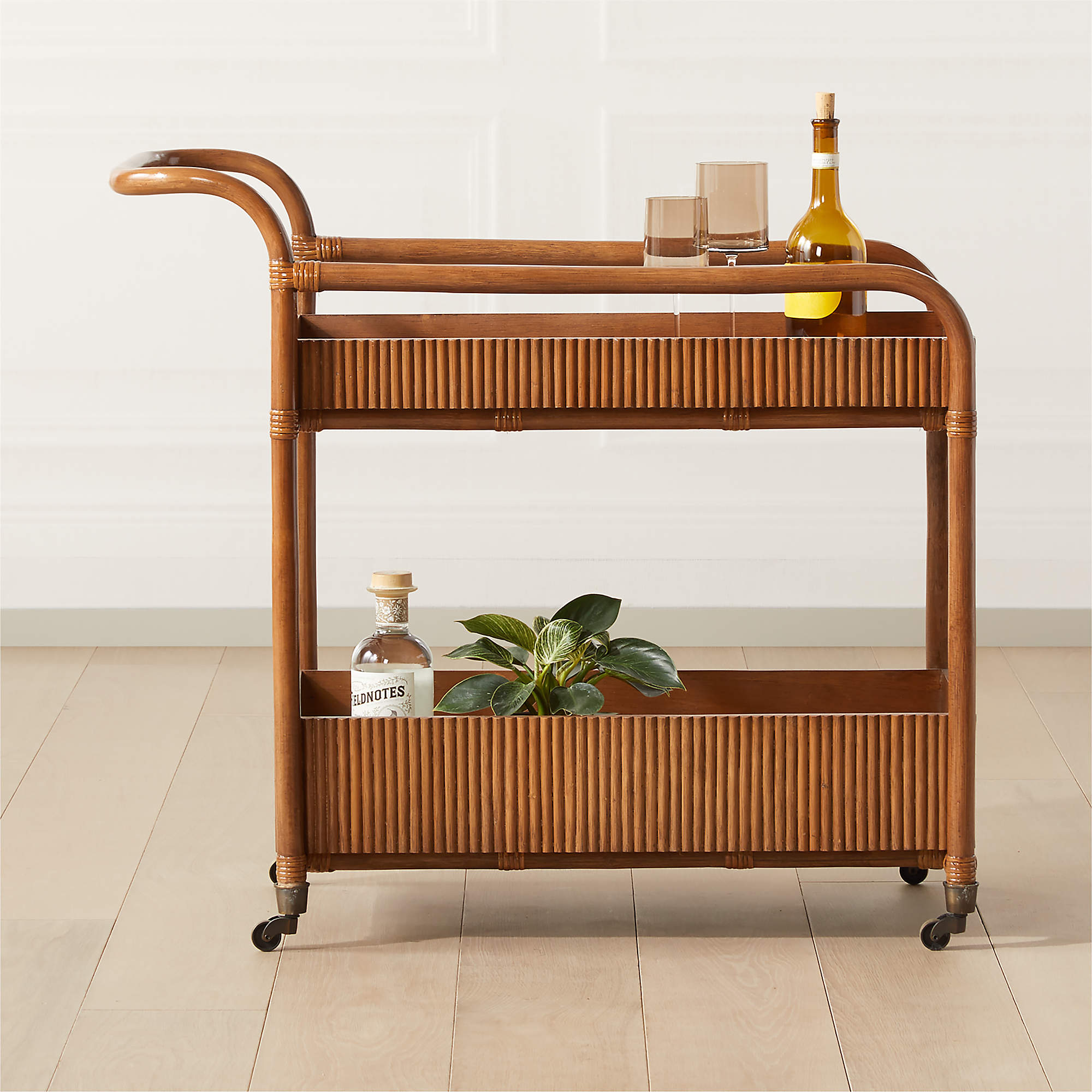 Feliz Rattan Bar Cart thumbnail 5
