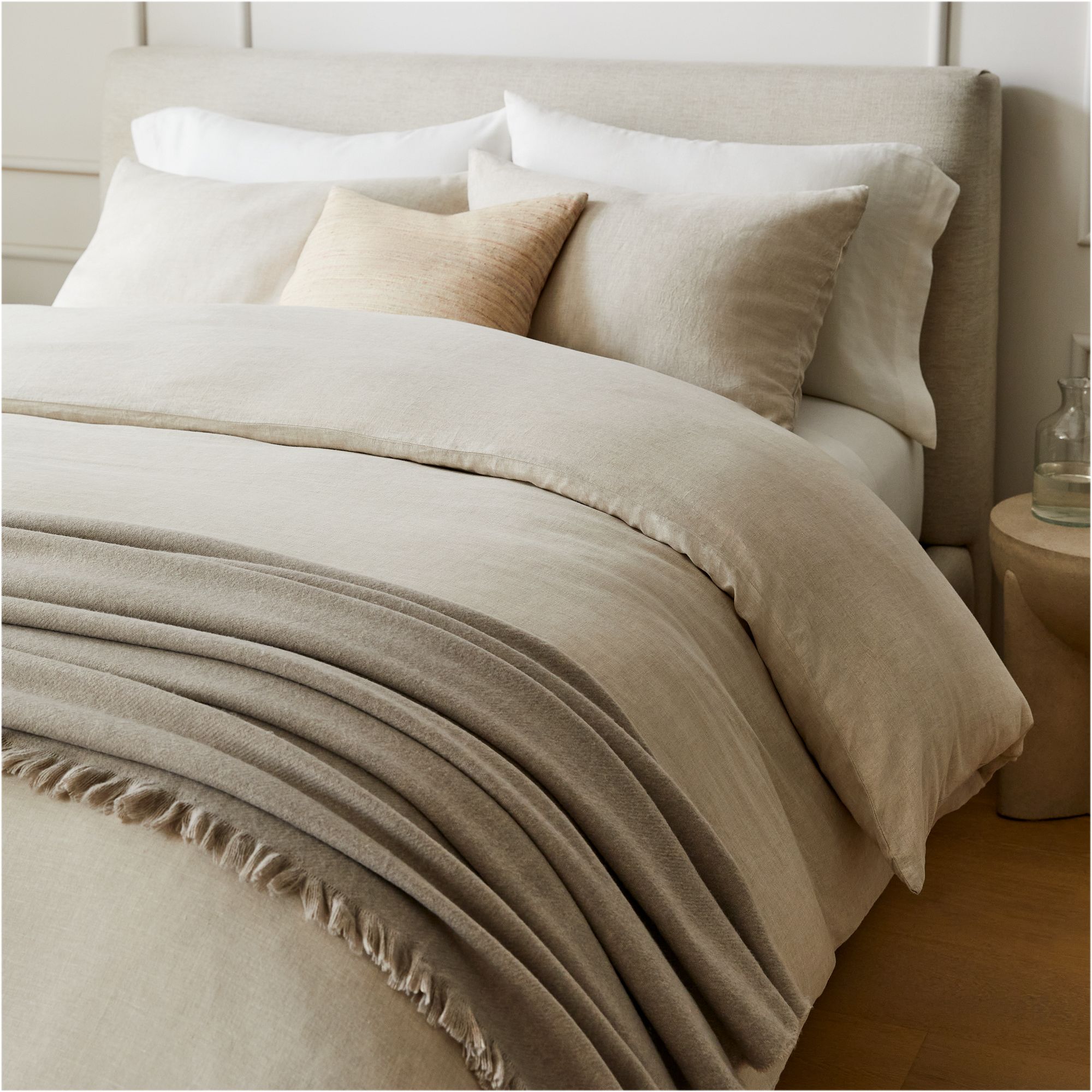 European Flax Linen Standard Sham-20"x26" thumbnail 2