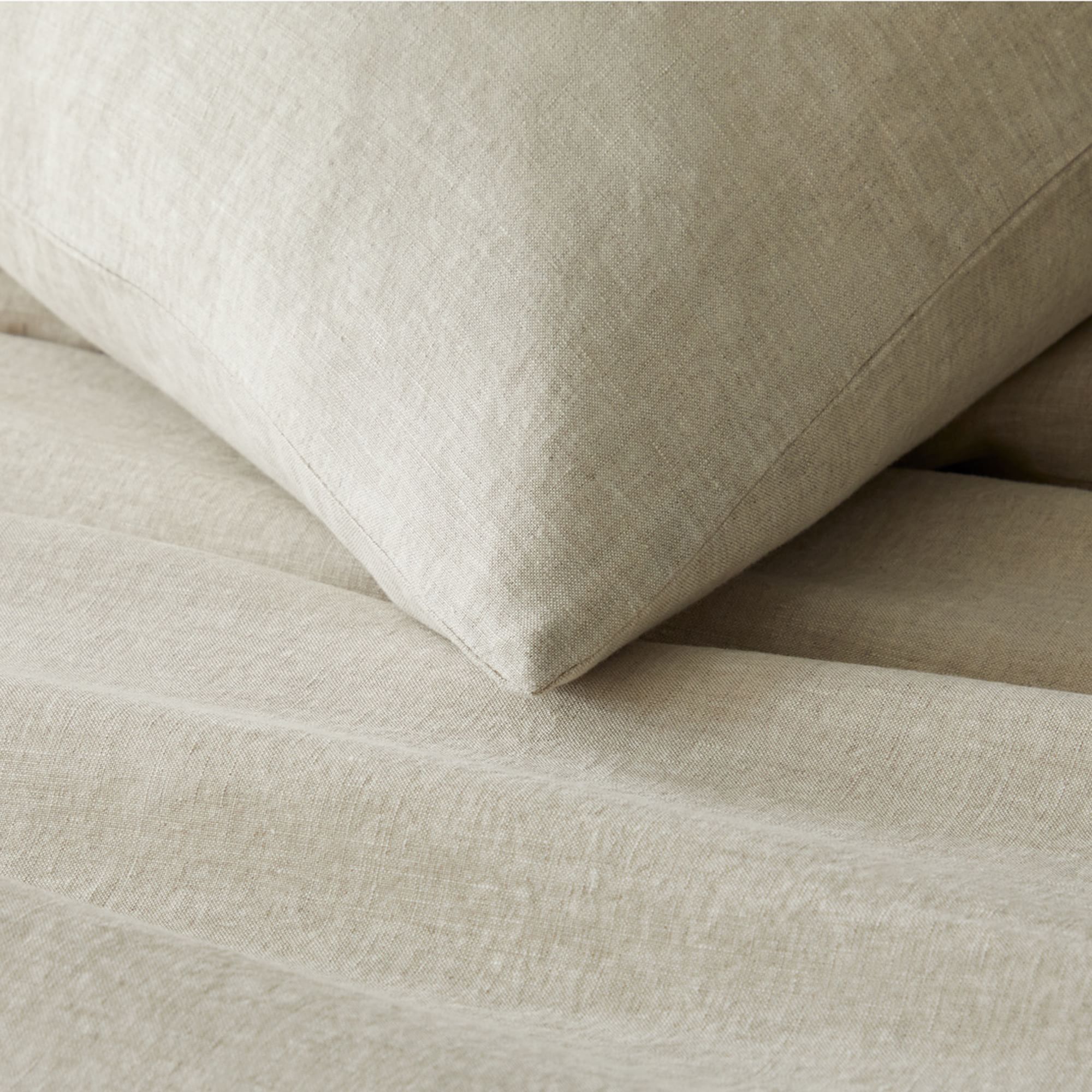 European Flax Linen Standard Sham-20"x26" thumbnail 3
