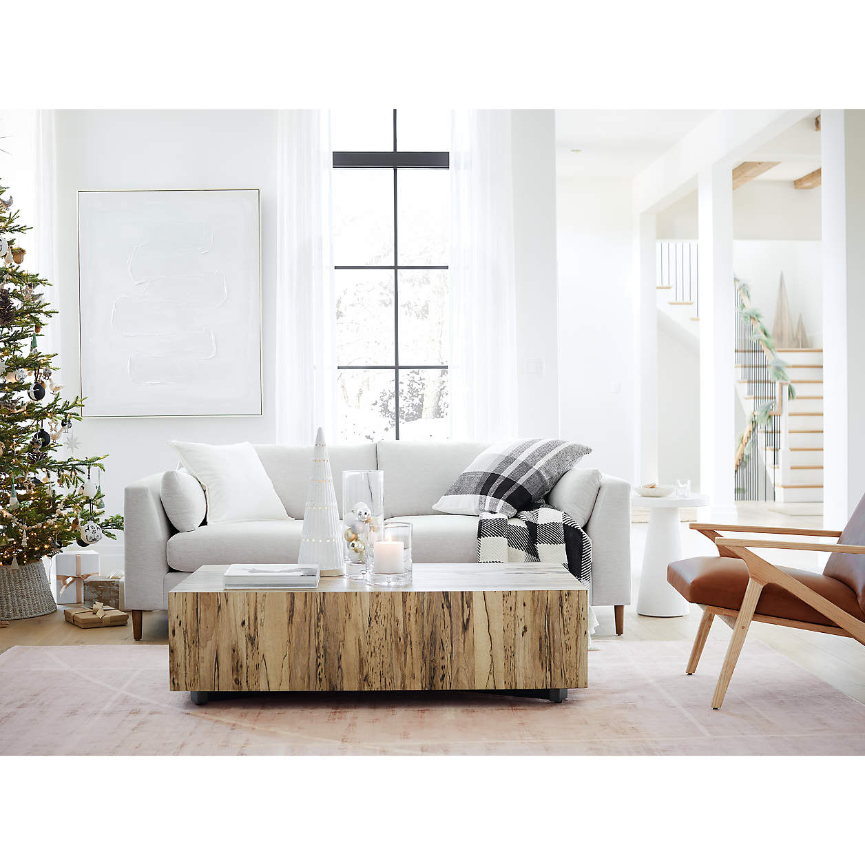 Dillon Spalted Primavera Wood Rectangular Coffee Table thumbnail 2